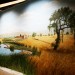 Wetlands and Train detail from the 10' x 68' mural - Prior to Installation thumbnail