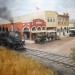 Train and old Sunnyvale detail from the 10' x 68' mural thumbnail