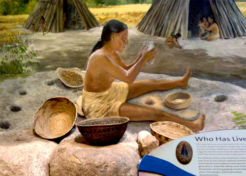 Detail from the Native American Exhibit